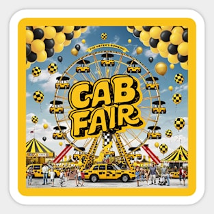 Cab Fair Sticker